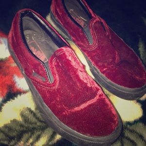 Women’s Red Velvet Vans